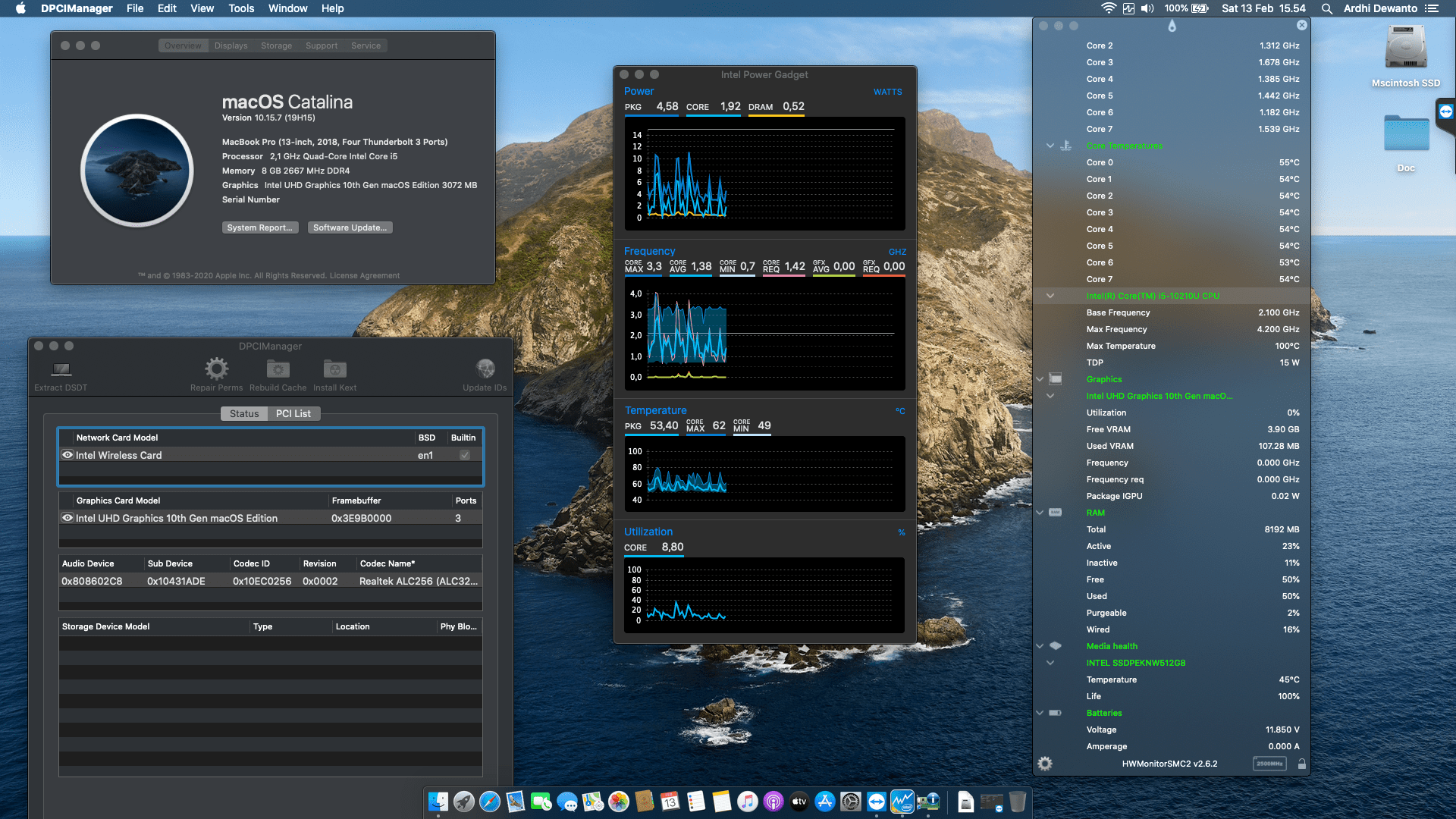Success Hackintosh macOS Catalina 10.15.7 Build 19H15 in Asus VivoBook K413FQ